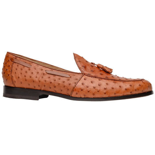 Marco Di Milano Aubiere Cognac Ostrich Loafers