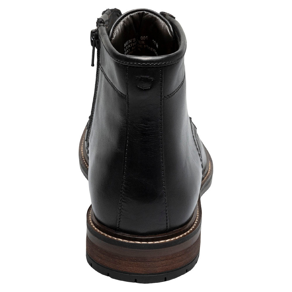 Forge Plain Toe Lace Up Boots | Florsheim Dress Boots in Black for Men