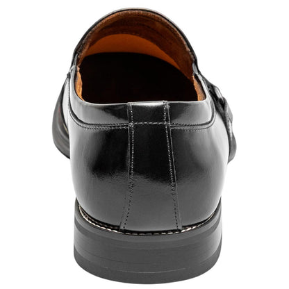 Stacy Adams Alistair Plain Toe Ornament Slip-On - Black