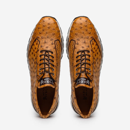 Marco Di Milano SCANNO Ostrich Antique Paja Fashion Sneakers