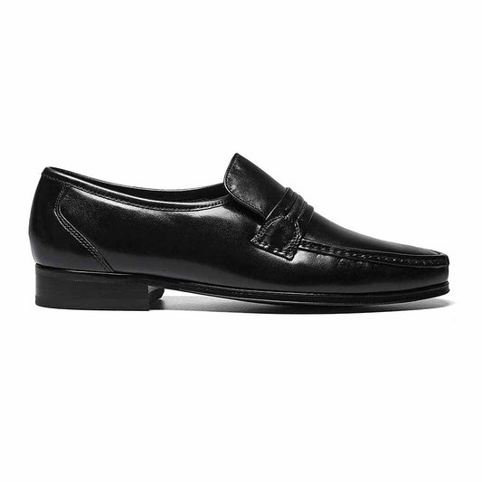Florsheim Como Black Moc Toe Strap Loafer