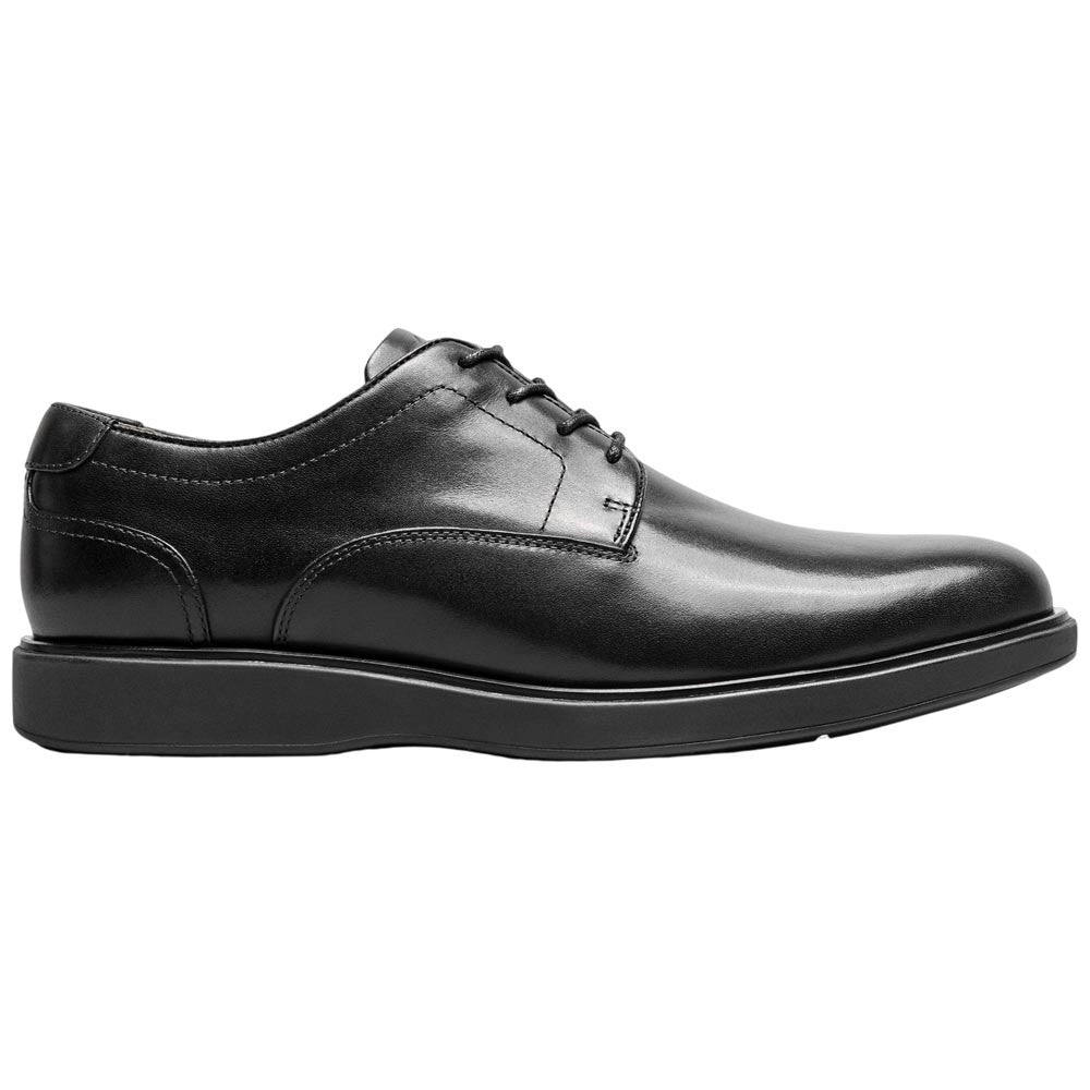Florsheim Avenue Men's Black Smooth Leather Plain Toe Oxford