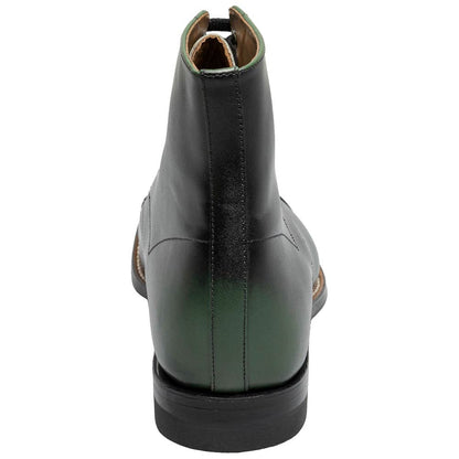 Stacy Adams Madison Green Anaconda Print Leather Cap Toe Boots (USA Men Size)