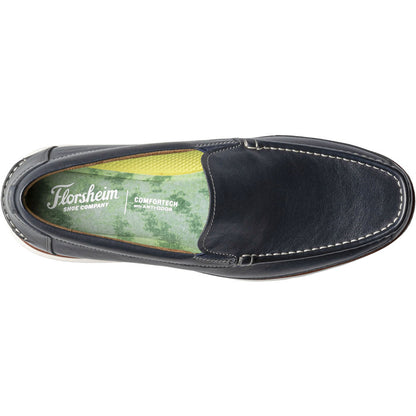 Florsheim Tropics Navy Moc Toe Venetian Slip On Shoes