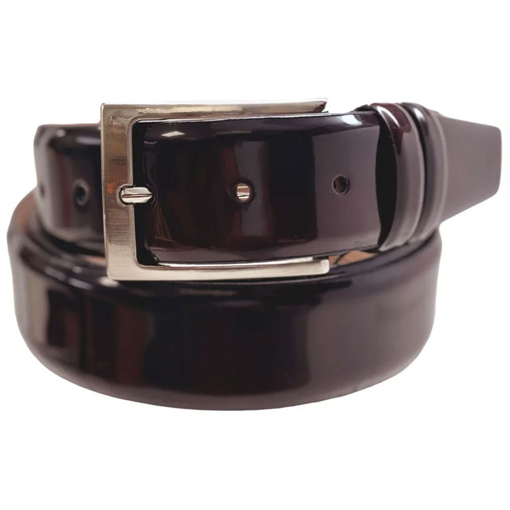 Corrente Burgundy Italian Leather Belt