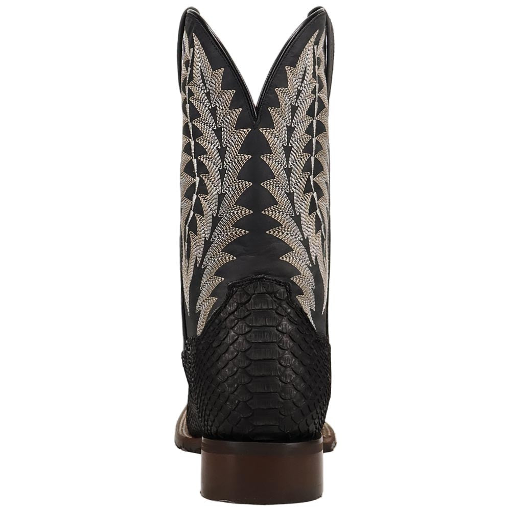 Dan Post Midnight Reign Men's Black Python Western Boots