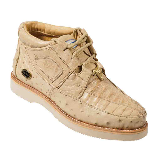 Wild West Oryx Caiman With Ostrich Mens Casual Sneaker