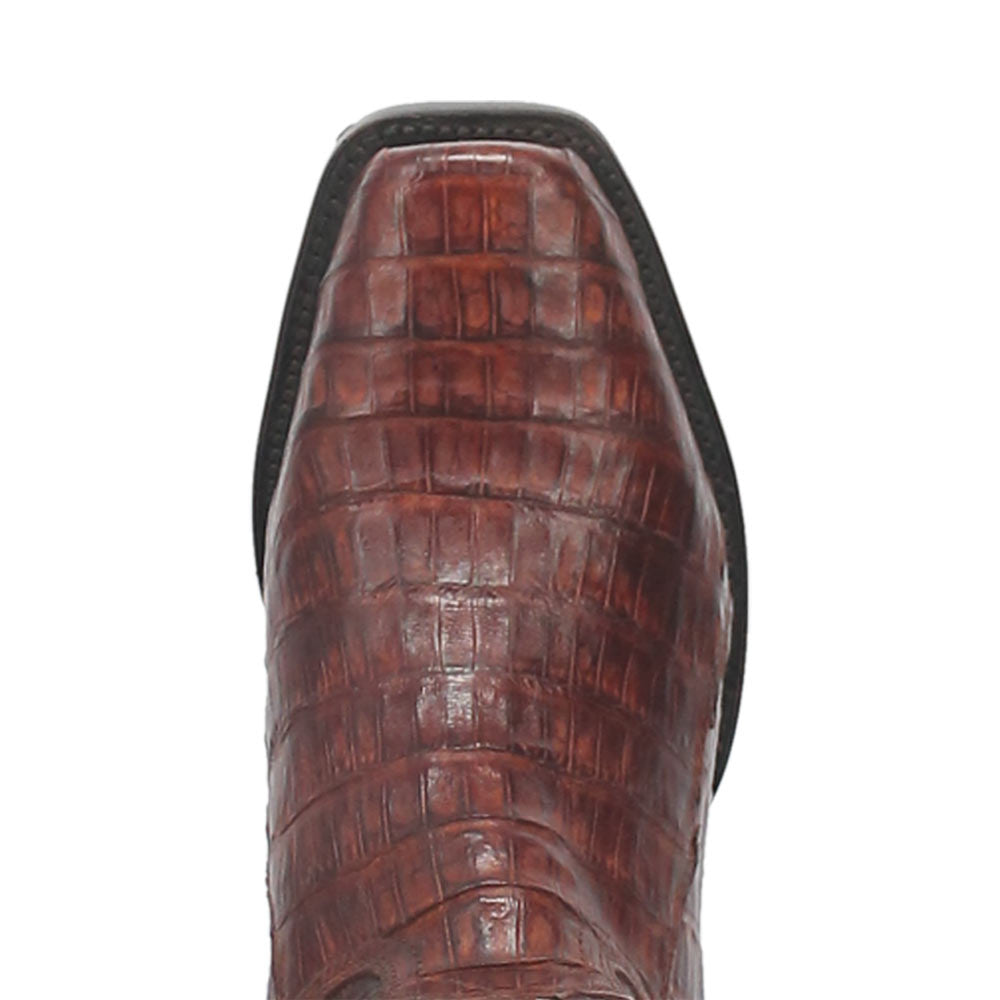 Dan Post Men’s Bayou Genuine Caiman 13” Square Toe Brass Cowboy Boot
