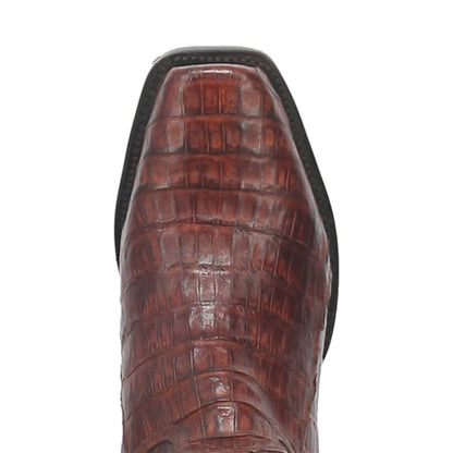 Dan Post Men’s Bayou Genuine Caiman 13” Square Toe Brass Cowboy Boot