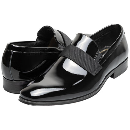 Florsheim Men's Hi Shine Black Patent Leather Strap Loafer Tux