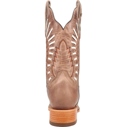 Dan Post Women’s Lacey Tan 12” Broad Square Toe Stockman Cowboy Boot