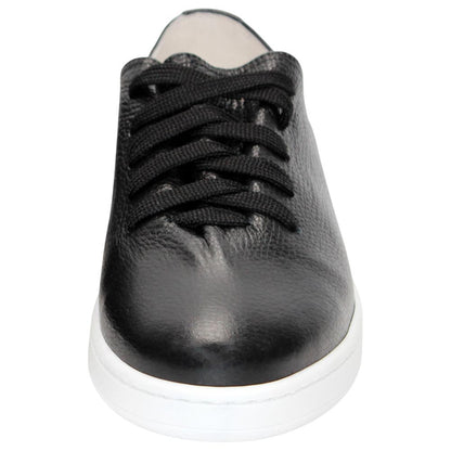 DUCA Max Black Men's Italian Leather Luxury Sneakers