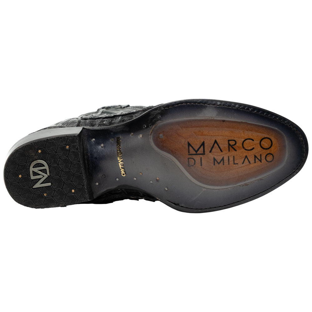 Phoenix Genuine Caiman Belly Skin Stone Gray Cowboy Boot | Marco Di Milano Western Boots
