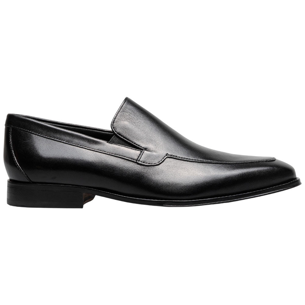 Florsheim Jacobi Moc Toe Slip On Black Leather Loafers for Men
