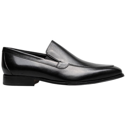 Florsheim Jacobi Moc Toe Slip On Black Leather Loafers for Men
