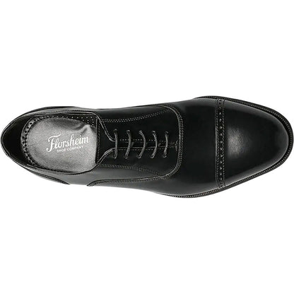 Florsheim Lexington Oxford Black Cap Toe Shoes