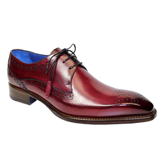 ‭Emilio Franco Giacamo Antique Red Calfskin leather Derby Oxfords for Men