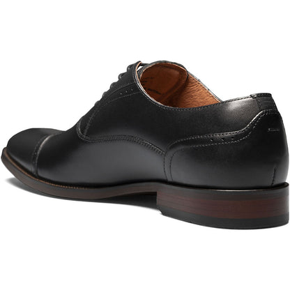 Florsheim Sorrento Black Smooth Leather Cap Toe Oxford Shoes (USA Men Size)