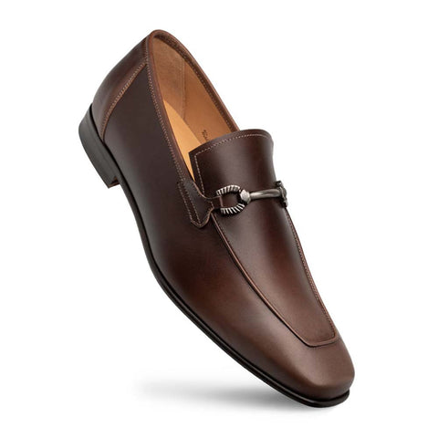 Mezlan Brunello Taupe/Brown Two-Tone Bit Loafer