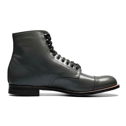 Stacy Adams Men's Madison Grey Leather Cap Toe Dress Boots