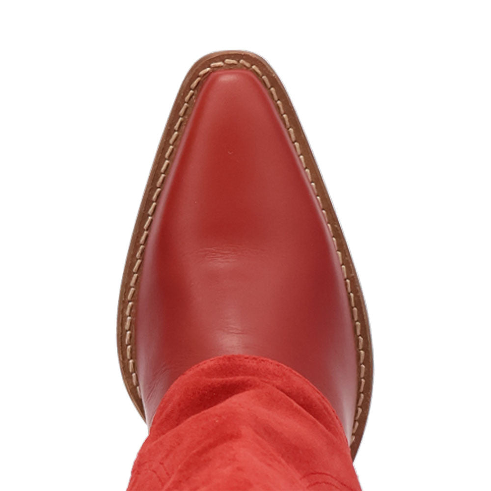 Wild Fire Leather Red Snip Toe Women Boot | Dingo Western Cowgirl Boots