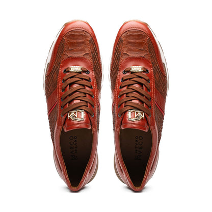Marco Di Milano BRESCIA Cognac PYTHON Sneakers