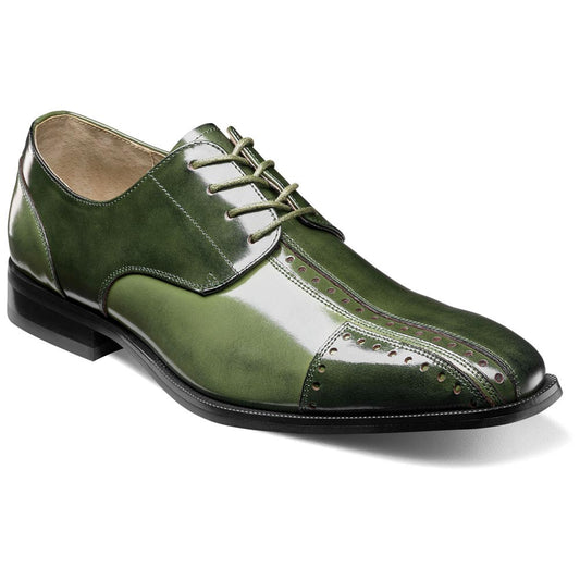 Palmento Modified Cap Toe Oxford | Stacy Adams Dress Shoes in Green Multi for Men