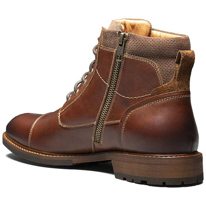 Lodge Cap Toe Lace Up Boot | Florsheim Chestnut Dress Boots for Men