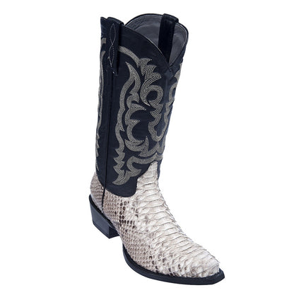 Los Altos Natural Snip Toe Genuine Python