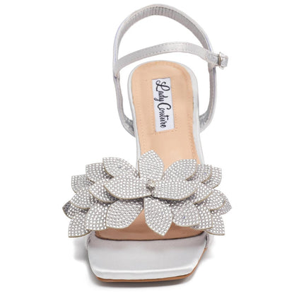 Lady Couture Lori Sandal 2” Heel in Silver