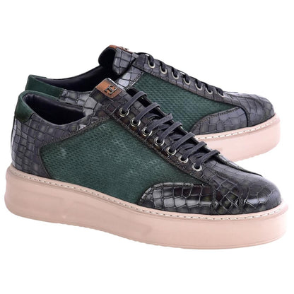 Corrente Men's Fashion Sneaker - Green