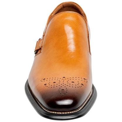 Stacy Adams Alistair Plain Toe Ornament Slip-On – Tan