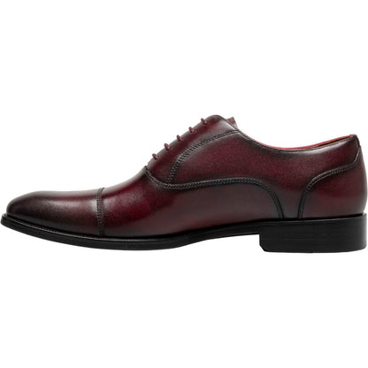 Florsheim Sorrento Burgundy Lux Cap Toe Balmoral Oxford Men's Shoes
