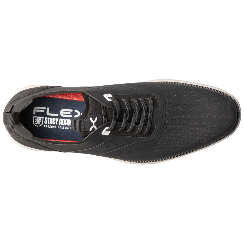 Stacy Adams Men’s Plain Toe Black Elastic Lace Up Casual Hybrid Everidge