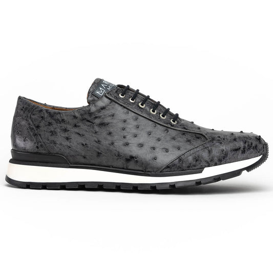 Marco Di Milano Scanno Antique Grey Ostrich Fashion Sneakers