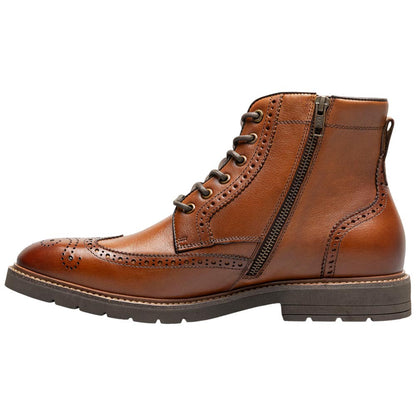 Florsheim Redford Cognac Men's Wingtip Lace Up Boot
