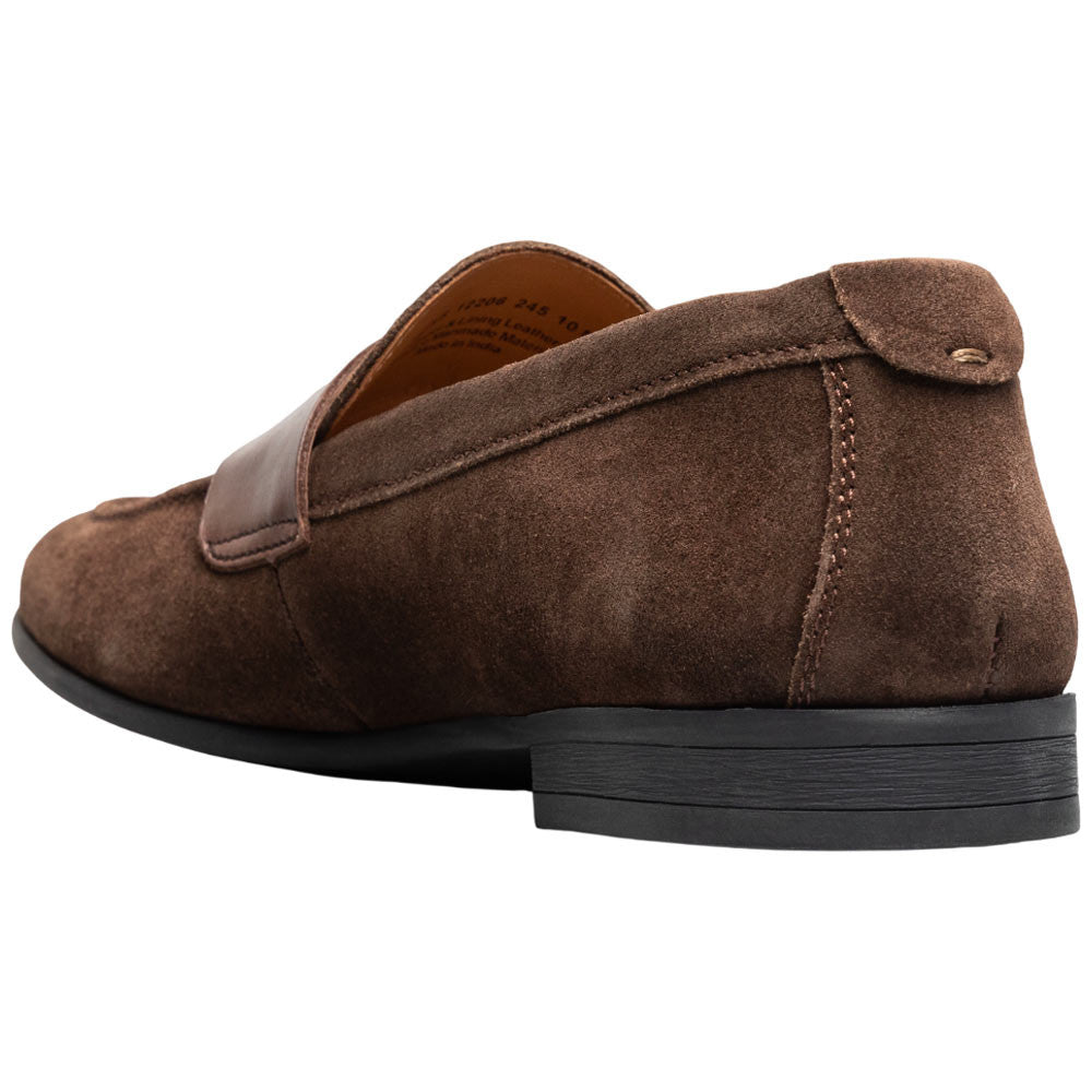 Florsheim Modena Moc Toe Brown Suede Penny Loafer for Men