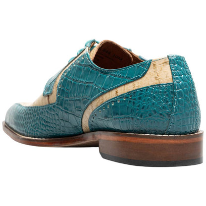Stacy Adams Talamanco Bike Toe Oxford - Teal Multi