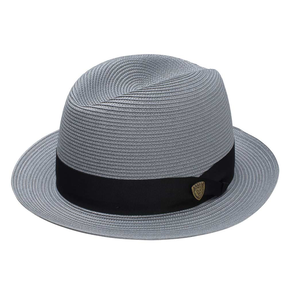 Dobbs Parker Grey Florentine Milan Synthetic Straw Dress Hat