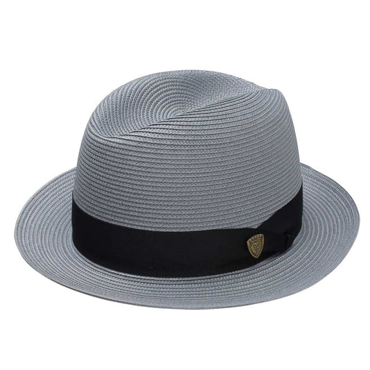 Dobbs Parker Grey Florentine Milan Synthetic Straw Dress Hat