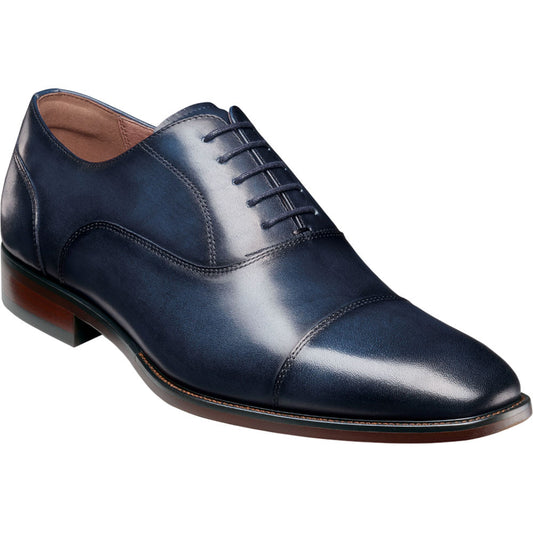 Florsheim Sorrento Navy Lux Cap Toe Balmoral Oxford Men's Shoes