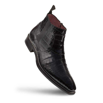 Mezlan Men's Blackmore Genuine Crocodile Dress Boot in Black