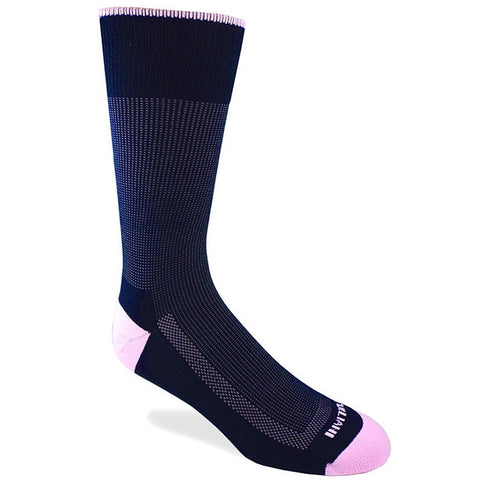 Remo Tulliani Dakota Navy & Pink Dress Socks Fits Sizes 8 To 18
