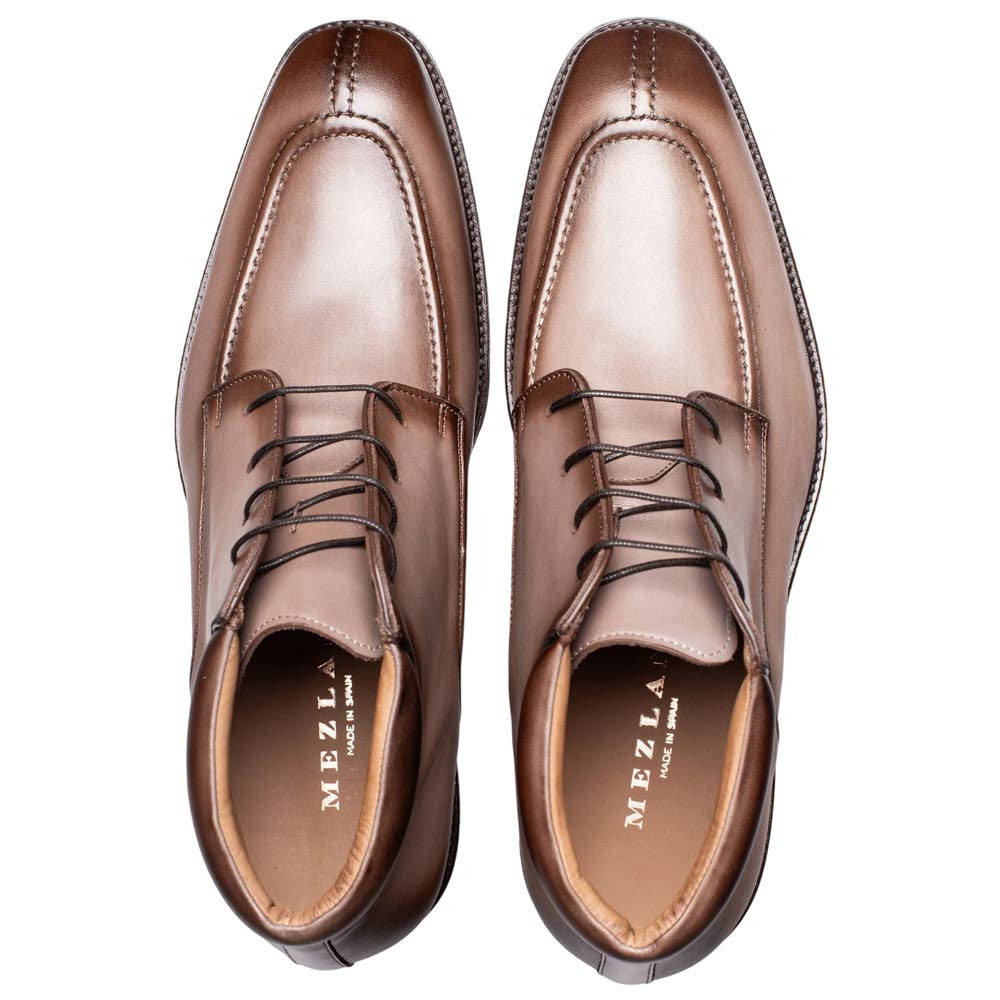 Mezlan Boreall Taupe Chukka Boot - Hand-Burnished Calfskin, Handmade in Spain