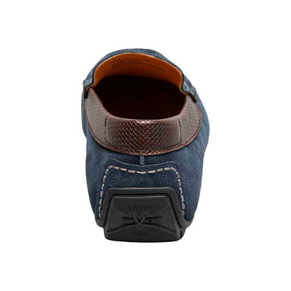 Florsheim Motor Navy Suede Leather Moc Toe Venetian Driving Shoe (USA Men Size)