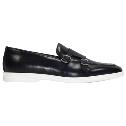 Duca Men's Rimini Navy Italian Calf Leather Slip-On Loafer