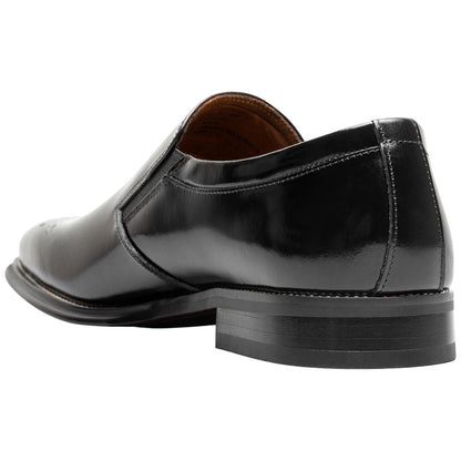 Stacy Adams Alistair Plain Toe Ornament Slip-On - Black