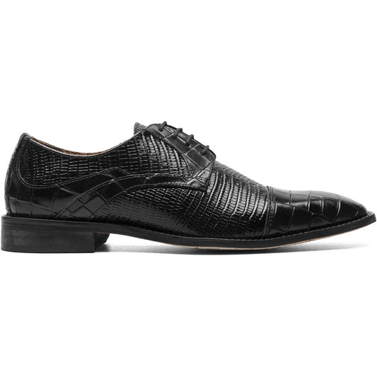 Stacy Adams TEDESCO Black Cap Toe Oxford Shoes