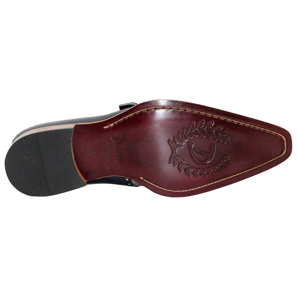 Duca Sezze Men's Light Grey/Dark Grey Snake Print/Calf-Skin Leather Loafers