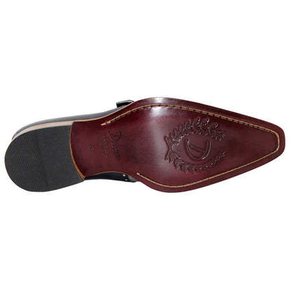 Duca Sezze Men's Light Grey/Dark Grey Snake Print/Calf-Skin Leather Loafers